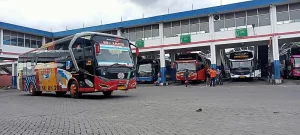 Setelah keluar dari pintu kedatangan Bandara Juanda, lanjutkan langkahmu ke halte Bus Damri Bandara yang akan mengantarmu menuju Terminal Bungurasih/Purabaya Surabaya.