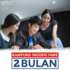 Program belajar bahasa Inggris intensif 2 bulan di Kampung Inggris dengan konsep full-day class, asrama English Area, dan metode interaktif untuk meningkatkan kemampuan speaking, grammar, dan confidence secara efektif.